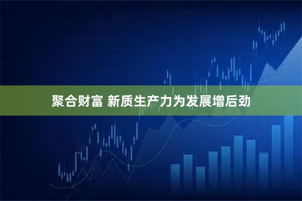 聚合财富 新质生产力为发展增后劲